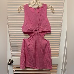 Dizzy Lizzy pink cutout dress